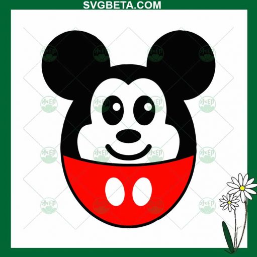 Mickey Easter Egg Svg
