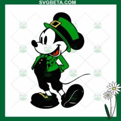 St Patricks Day Mickey Mouse SVG, Mickey Saint Patrick SVG, Disney Patricks Day SVG Files