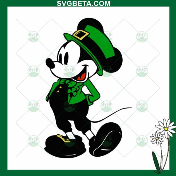 St Patricks Day Mickey Mouse SVG