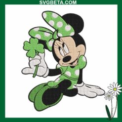 Minnie St Patricks Day embroidery design, Disney St Patricks Day Embroidery File
