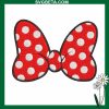 Bow Minnie Mouse Embroidery Design