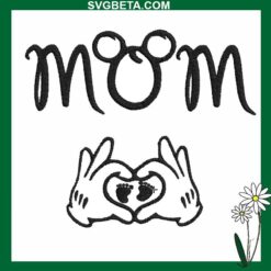 Disney Mickey Mom Embroidery Design