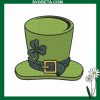 St Patricks Day Hat Embroidery Design