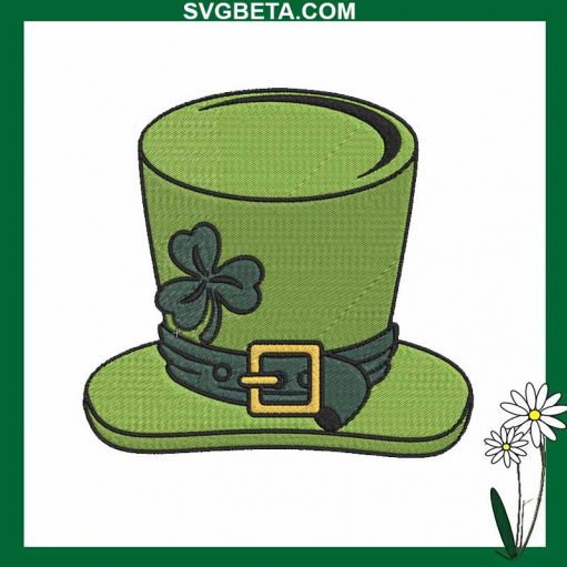 St Patricks Day Hat embroidery design