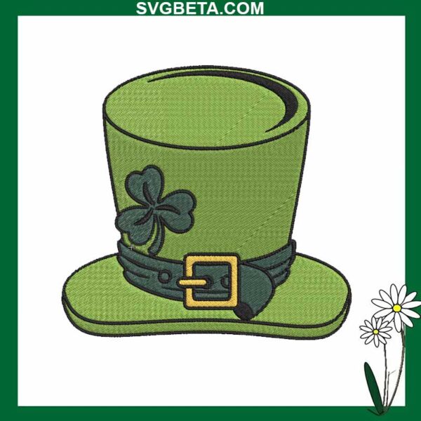 St Patricks Day Hat embroidery design