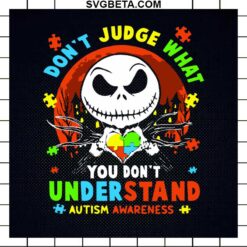 Autism Jack Skellington Heart SVG