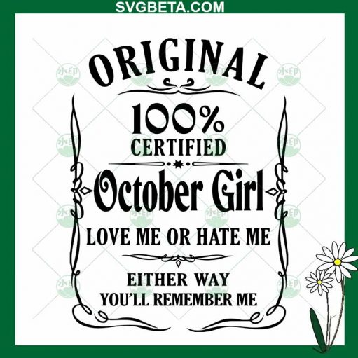 October girl SVG