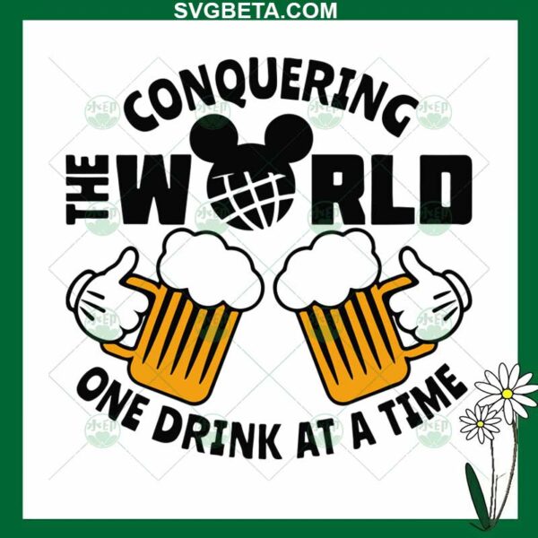 Conquering the world one drink at a time SVG