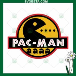 Pacman jurassic world logo SVG