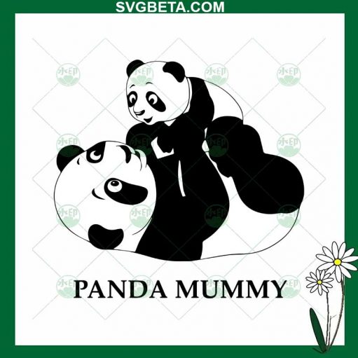 Panda Mummy SVG