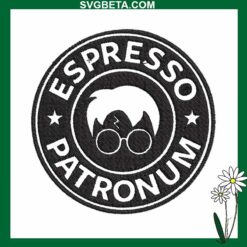Espresso Patronum Coffee Embroidery Design