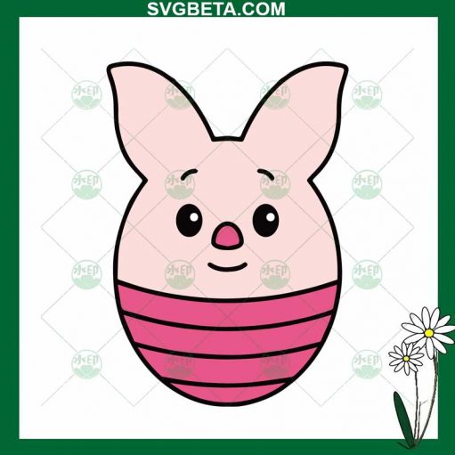 Piglet Easter Egg SVG