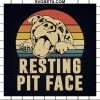 Resting Pit Face SVG