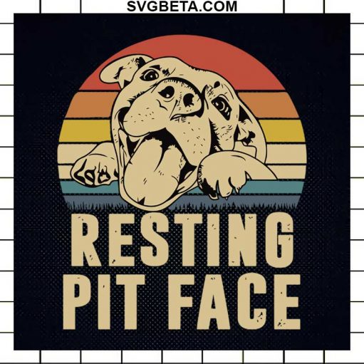 Resting Pit Face SVG