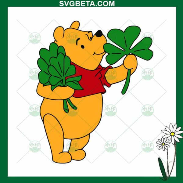 Winnie The Pooh Shamrock SVG