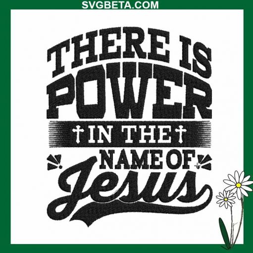 The Name Of Jesus Embroidery Design