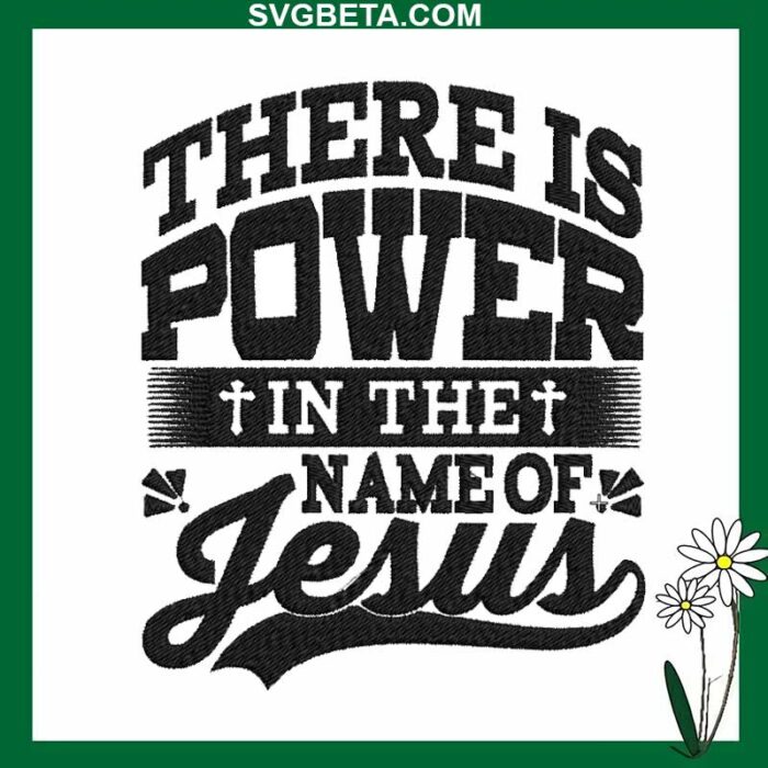 The Name Of Jesus Embroidery Design