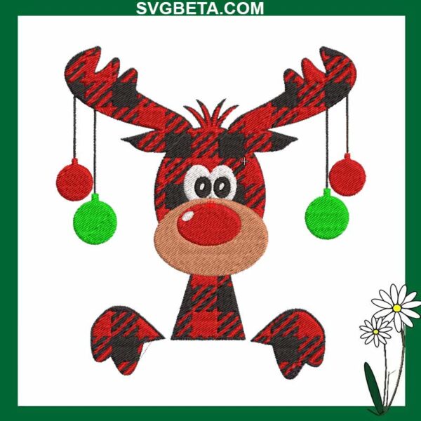 Reindeer embroidery design