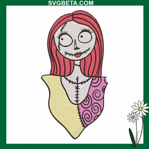 Sally Skellington Embroidery Design, Sally Nightmare Before Christmas Embroidery Design File