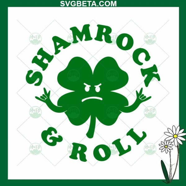 Shamrock and roll SVG