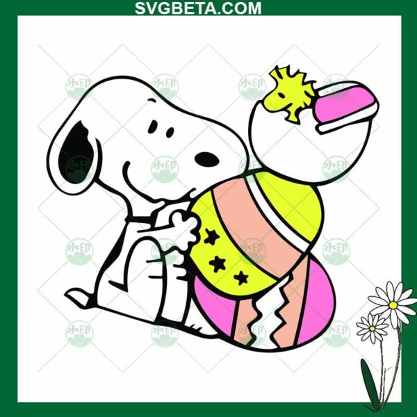 Snoopy Easter Egg SVG