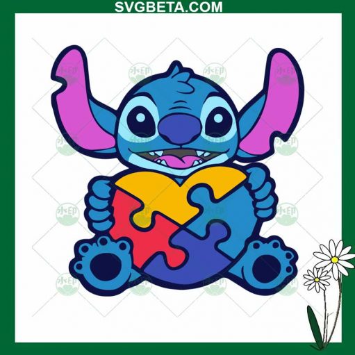 Autism Disney Stitch SVG