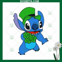 St Patricks Day Stitch SVG, Stitch Wearing St Patricks Day Dress SVG, Disney Patricks Day SVG Files
