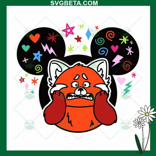 Turning Red Panda SVG