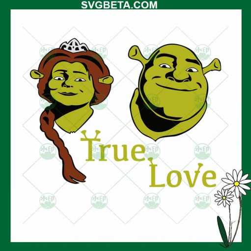 Shrek And Fiona True Love SVG