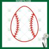 Baseball Easter Egg SVG