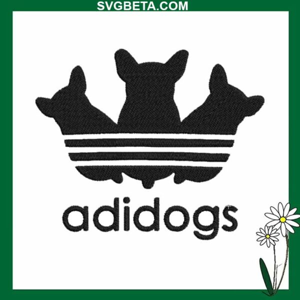 Adidogs Embroidery Design