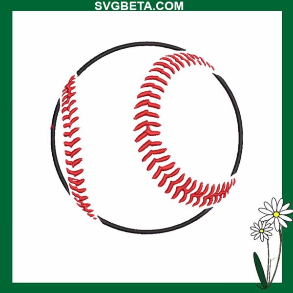 Baseball Embroidery Design