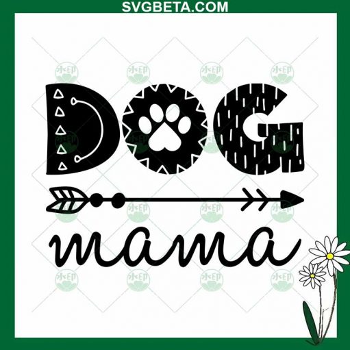 Dog Paw Mama Svg