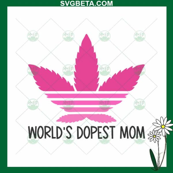 World's Dopest Mom Adidas SVG