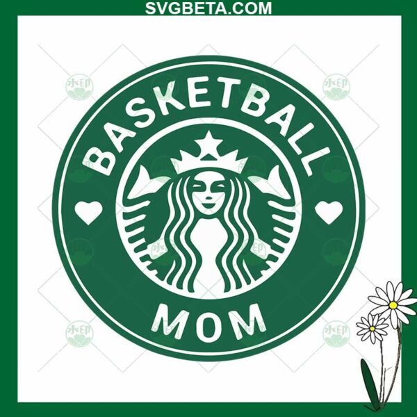 Basketball Mom Coffee Logo SVG