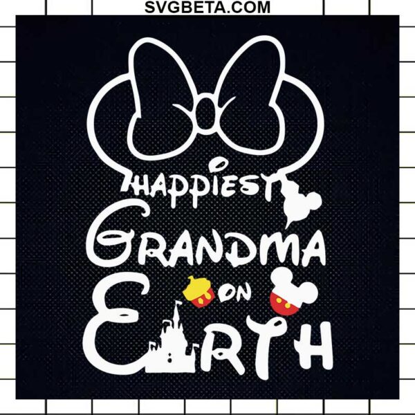 Minnie Happiest Grandma On Earth SVG