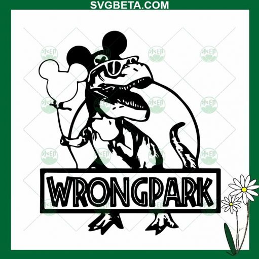 Mickey T Rex Wrong Park Svg