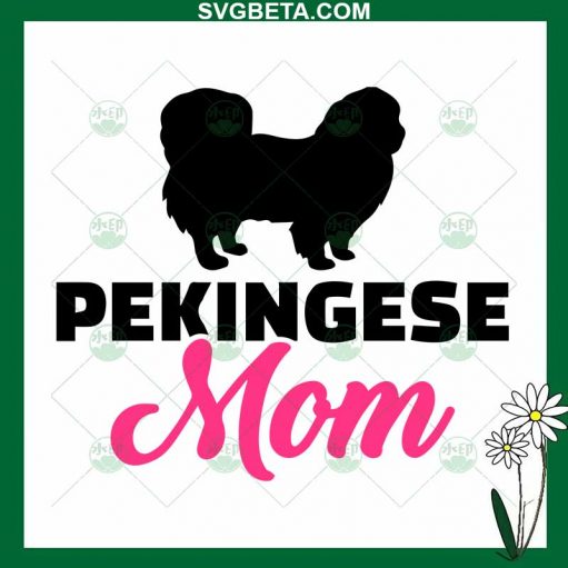 Pekingese Mom Svg
