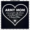 Army Mom Heart SVG