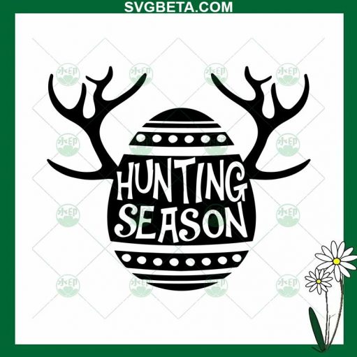 Hunting Season Easter Egg Svg