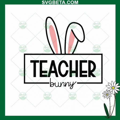 Teacher Bunny Ears Svg