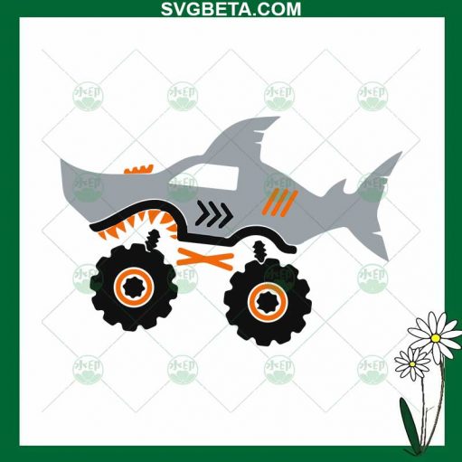 Shark Monster Truck SVG