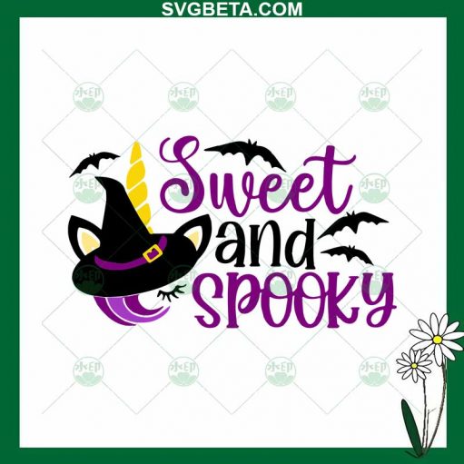 Wizard Unicorn Sweet And Spooky SVG, Spooky Unicorn SVG, Halloween Unicorn SVG