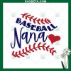 Baseball Nana Svg