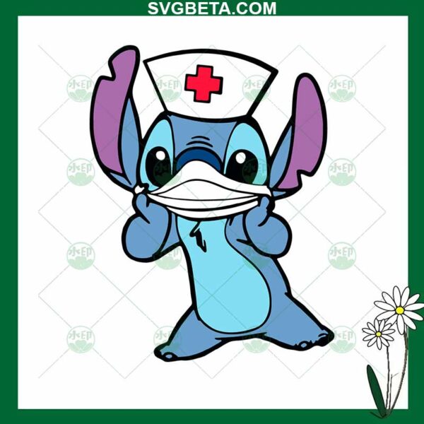 Disney Stitch Nurse SVG
