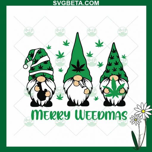 Gnome Merry Weedmas SVG