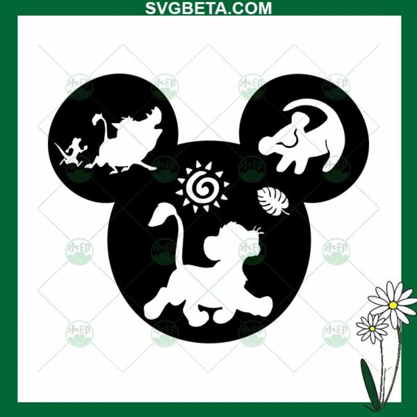 Lion King Mickey Ears SVG