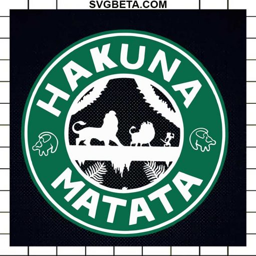 Hakuna Matata Starbucks Logo Svg