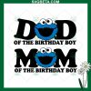 Cookie Monster Mom And Dad Svg