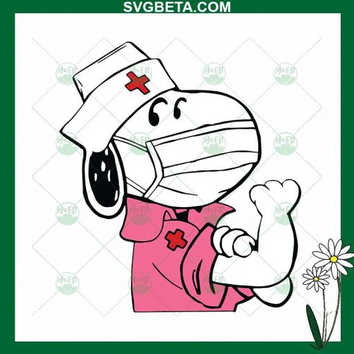 Snoopy Nurse Power SVG